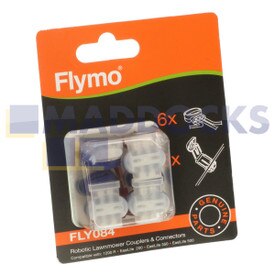 Original genuíno Flymo 'FLY084' EasiLife, acoplador e conector de cortador de grama robótico da série 1200R (Pacote com 6+3)