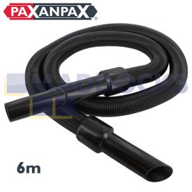 Mangueira de extensão de aspirador de pó preto universal (compatível com 32 mm, estica até 6 m)