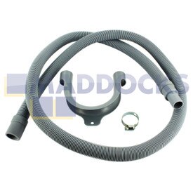 Mangueira de drenagem universal com kit de extensão de extremidade moldada (comprimento de 1,5 m, encaixe de 19 mm e 22 mm)