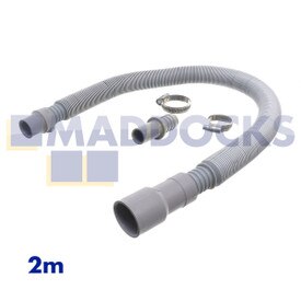 Kit de extensão de mangueira de drenagem universal (comprimento de 0,7 m - 2,0 m, encaixe de 19-28 mm)
