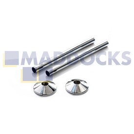 Universal 130mm Chrome Pipe Shroud & Collar Kit