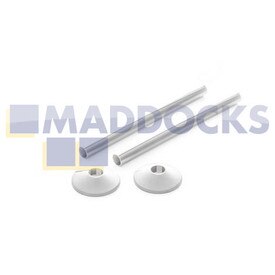 Universal 200mm White Pipe Shroud & Collar Kit