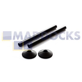 Universal 300mm Black Pipe Shroud & Collar Kit