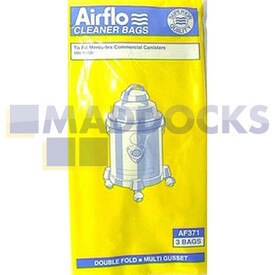No Longer Available. Discontinued [Compatible for Airflo AF371 'Mercedes 100 Canister' Paper Bags (Pack of 3)]