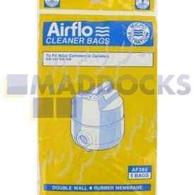 No Longer Available. Order 46-VB-487 [Compatible for Airflo AF385 ‘Nilco S20 Canister’ Paper Bags (Pack of 5)]