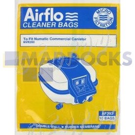No Longer Available. Discontinued [Compatible for Airflo AF393 'Numatic 260D 1D' Paper Bags (Pack of 10)]