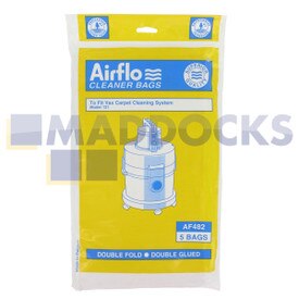 No Longer Available. Order 46-VB-483 [Compatible for Airflo AF482 ‘Vax 121 Canister’ Paper Bags (Pack of 5)]