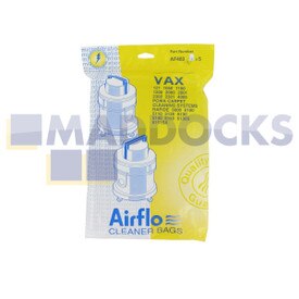 No Longer Available. Order 46-VB-483 [Compatible Airflo AF483 for ‘Vax 2000 Canister’ Paper Bags (Pack of 5)]