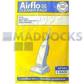 No Longer Available. Discontinued [Compatible for Airflo AF484X ‘Vax 8000 New Wave’ SMS Bags (Pack of 3)]