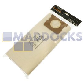 Sacos de papel genuínos Titan TTB775VAC 20Ltr, TTB776VAC 30Ltr, TTB351VAC 20Ltr, TTB430VAC 30Ltr Wet & Dry Cleaner (Pacote de 5)