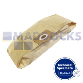 Compatível com VB157T para Goblin Aquavac 960; Sacos de papel Earlex Combi Power Vac WD1200 Series (Pacote de 10)
