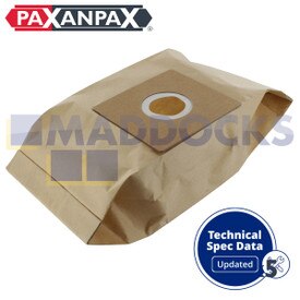 Compatível com VB214 para Electrolux 'E66N/U66' Boss Z4100, Z4105-Z4116, Mondo Z5100, Z5105-Z5106, Z5115-Z5116 Series Paper Bags (Pacote de 5)