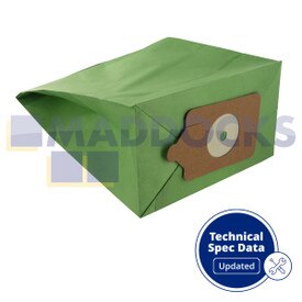 Compatível com VB390TB para sacos de papel da série Henry 'NVM-1B/NVM-1C' embalados a granel Numatic (1 caixa de 30 x 10 sacos)
