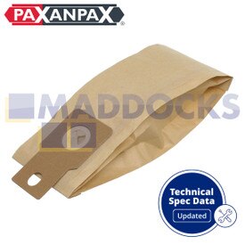 Compatível com VB453 para Panasonic 'U2E/U20E/U20AB' MCE, MCUG300, Sacos de Papel Icon Upright Series (Pacote de 5)