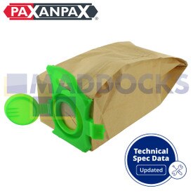 Compatível com VB481 para sacos de papel Sebo Dart e Felix Series (Pacote de 5)