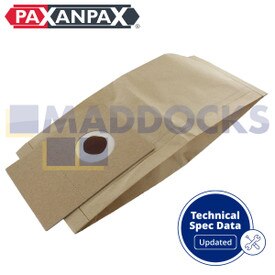 Compatível com VB817 para Electrolux 'E82/E82N' Highlight Z2905, Powerlite Z2250, The Boss Z2270, Enviro Vac Z2952A Series Paper Bags (Pacote de 5)