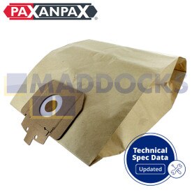 Compatível com VB823 para sacos de papel do tipo Taski Vento 8 (embalagem de 5)