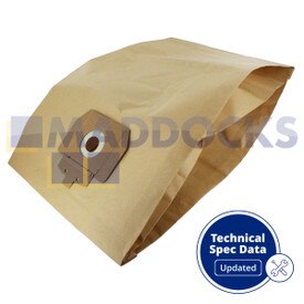 Compatível com VB824T para sacos de papel do tipo Taski Vento 15 (embalagem de 10)