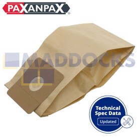 Compatível com VB829 para RL095, RL111 Tipo 15L e 20L Sacos de Papel para Aspiradores de Cinzas e Detritos (Pacote de 5)