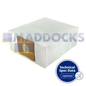 Compatível com VB834 para Truvox VTV Valet Tub Vac Sacos de Papel (Pacote de 10)