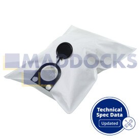 Compatível com VB844 para sacos de filtro de lã Bosch GAS 25 L SFC Professional aspirador de pó (embalagem de 5)