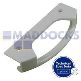 Compatível para Bosch KD, KG, KS, maçaneta da porta branca da série