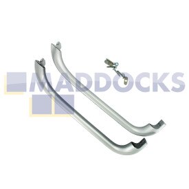 Compatível com puxadores de porta de prata BSH Bosch KGS, KGE, KGL, KGV Series