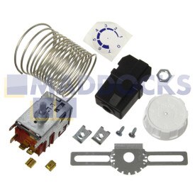 Genuine Original Danfoss 5 Thermostat Kit for Ice-Cream Cabinets & Freezers Without Signal with 2.3m Capillary (077B7005)