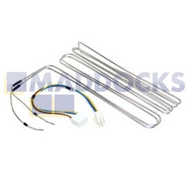 Genuine Original Hotpoint FF175BP, FFP187BG, FFP187BP; Indesit BAN12NFSUK Type Defrost Heating Element & TOC Thermostat Thermal Cut-Out (125W, 80°C)