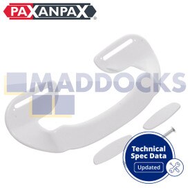 Alça universal de plástico branco para freezer de geladeira (70 mm - 150 mm)