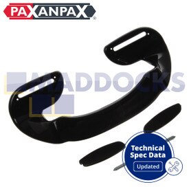 Alça universal de plástico preto para freezer de geladeira (75 mm - 155 mm)