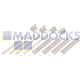 Universal Integrated Fridge Freezer Decor Door Mounting & Installation Plastic Sliding Bracket Fixing Kit (Pack of 4)