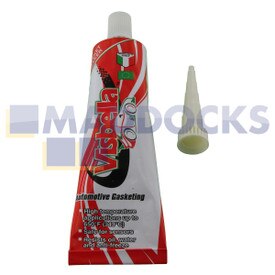 No Longer Available. Order 55-AD-01/02 [Genuine Original Visbella V361 Red Colour RTV Silicone High Temperature Gasket Maker for Temperatures up to 343°C/650°F (85g)]