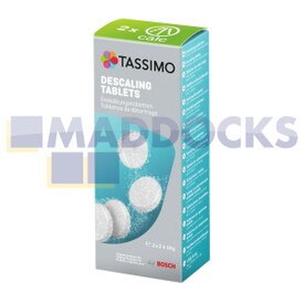 Genuíno Original BSH TCZ6004 Série Tassimo Comprimidos de Descalcificação Pacote Único (4 x Comprimidos por Embalagem = 2 x Tratamentos de Descalcificação)
