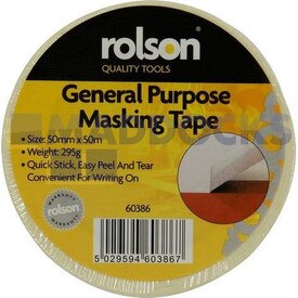 Genuine Original Rolson Tools General Purpose Masking Tape (50mm x 50m)