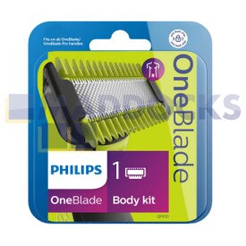 Genuine Original Philips QP610 OneBlade Body Kit (Razor Blade + Body Comb)