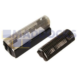 Compatível com Braun '424' Tipo System 1-2-3, Micron Vario 3, Folha de Barbear e Cortador Série Action Line
