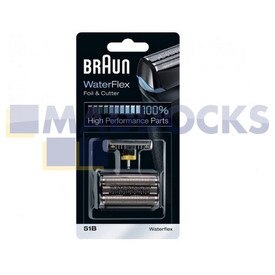 Genuine Original Braun '51B' Type Braun WF2 WaterFlex Series Shaver Foil & Cutter