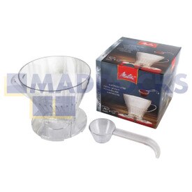 Genuíno Original Melitta Tamanho 1X4 Despeje sobre Cone de Filtro Transparente Premium