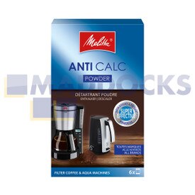 Genuine Original Melitta 'Anti-Calc' Desincrustante Pó para Máquinas de Café e Chaleiras (6x20g)