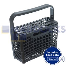 Genuíno Original Electrolux Produzido AEG, Electrolux, Elektro Helios, Privileg, Rex, Zanussi Multi-Model Fitting Cesto de Talheres de Plástico Cinza Completo