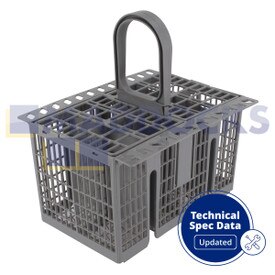 Compatível para Indesit, Hotpoint FDF, FDL, LBF, LKF, LFT, Cesto de Talheres Cinzento Série LFSA