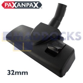 Ferramenta universal de pedal único de plástico preto 'tipo moderno de baixo perfil' com base de metal e rodas traseiras (32 mm)