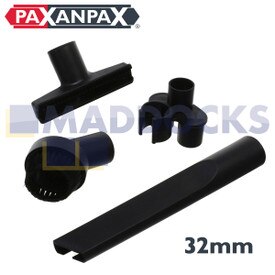 Ferramenta universal para fendas de plástico preto, ferramenta para estofamento com escova, ferramenta para escova redonda para pó e kit de acessórios para árvore de ferramentas (32 mm)
