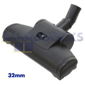 Ferramenta de escova turbo universal de plástico preto com barra batedora flutuante (32 mm x 275 mm)