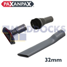 Compatível para ferramenta de escada de aço Dyson DC14, escova de pó redonda e kit de acessórios para ferramentas de fenda (32 mm)