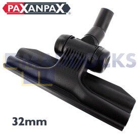 Universal Premium Deluxe Plástico Preto 'RD285' Tipo Tapete Plano e Ferramenta de Bocal para Piso Duro com Rodízios Bordados de Borracha (32mm)
