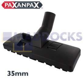 Bocal de ferramenta de piso de pedal duplo de plástico preto universal (35 mm x 270 mm)