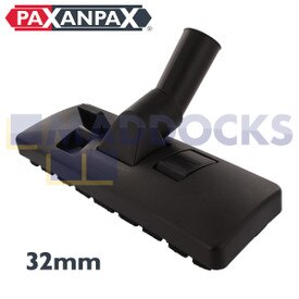 Bocal de ferramenta de piso com pedal duplo de plástico preto universal (32 mm x 270 mm)