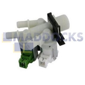 No Longer Available. Discontinued [Genuine Original Electrolux, AEG, Zanussi L16825, ZWD1682W Type Washing Machine 3-Way Triple Electronic Water Solenoid Valve with Flowmotor]